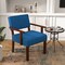 Wooden Frame Upholstered Accent Chair – Stylish Living Room Seating